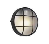 Lindby - Alisha Round Applique Murale d'Extérieur Black