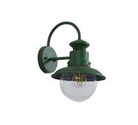 Lindby Applique Exterieur Celinor à intensité variable (Traditionnel) en Vert Métal (1 lampe,à E27), Murale Luminaire Lampe Jardin Eclairage