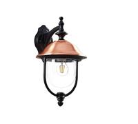 Lindby Applique Exterieur Clint à intensité variable (Antique, Classic) en Cuivre Aluminium (1 lampe,à E27) Murale Luminaire Lampe Jardin Eclairage