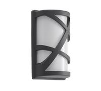 Lindby Applique Exterieur Femani à intensité variable (Moderne) en Noir Aluminium (1 lampe,à E27), Murale Luminaire Lampe Jardin Eclairage