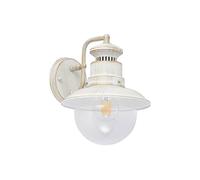 Lindby Applique Exterieur Gwendolyn à intensité variable (Antique, Classic) en Blanc Métal (1 lampe,à E27) Murale Luminaire Lampe Jardin Eclairage