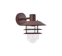 Lindby Applique Exterieur Meliora à intensité variable en Marron Métal (1 lampe,à E27), Murale Luminaire Lampe Jardin Eclairage d’exterieur