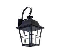 Lindby Applique Exterieur Mertollio à intensité variable (Antique, Classic) en Noir Métal (1 lampe,à E27) Murale Luminaire Lampe Jardin Eclairage