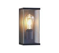 Lindby Applique Exterieur Susanne à intensité variable (Moderne) en Noir Aluminium (1 lampe,à E27), Murale Exterieur, Luminaire Lampe Jardin, Eclairage