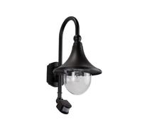 Lindby Applique extérieure Daphne à intensité variable (Moderne) en Noir Aluminium (1 lampe,à E27), pour mur extérieur/façade de maison terrasse und balcon