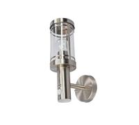 Lindby Applique extérieure Djori à intensité variable (Moderne) en Gris Inox (1 lampe,à E27), pour mur extérieur/façade de maison terrasse und balcon