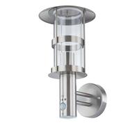 Lindby Applique extérieure Noemi (Moderne) en Gris Inox (1 lampe,à E27), pour mur extérieur/façade de maison, terrasse und balcon