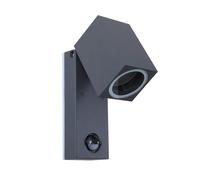 Lindby Applique extérieure Othil à intensité variable (Moderne) en Gris Aluminium (1 lampe,à GU10), pour mur extérieur/façade de maison terrasse und balcon