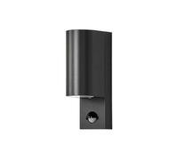 Lindby Applique extérieure Palina à intensité variable (Moderne) en Noir Aluminium (à 2 lampes, GU10) pour mur extérieur/façade de maison terrasse und balcon