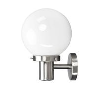 Lindby Applique extérieure Samuel à intensité variable (Moderne) en Gris Inox (1 lampe,à E27), pour mur extérieur/façade de maison, terrasse und balcon