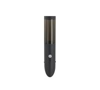 Lindby Applique extérieure Statius à intensité variable (Moderne) en Noir Métal (1 lampe,à E27), pour mur extérieur/façade de maison terrasse und balcon