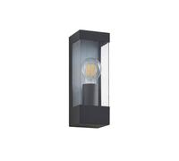 Lindby Applique extérieure Tilian à intensité variable (Moderne) en Noir Inox (1 lampe,à E27), pour mur extérieur/façade de maison terrasse und balcon