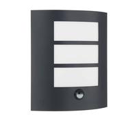 Lindby Applique extérieure Vimal à intensité variable (Moderne) en Noir Aluminium (1 lampe,à E27), pour mur extérieur/façade de maison terrasse und balcon
