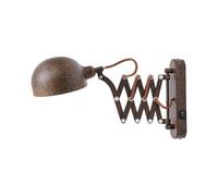 Lindby Applique Murale Curtis à intensité variable (Traditionnel) en Marron Métal e. a. pour Salon & Salle manger (1 lampe,à E14), Lampe Eclairage Luminaire Mural