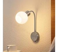 Lindby Applique Murale Lioma à intensité variable (Moderne) en Gris Métal e. a. pour Salon & Salle manger (1 lampe,à E14), Applique, Lampe Murale, Eclairage, Luminaire Mural