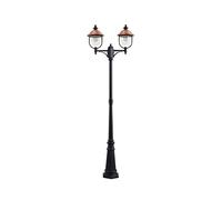 Lindby - Clint 2 Lampadaire de Parc Black/Copper