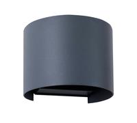 Lindby - Dara Round LED Smart Extérieur Applique Murale Gris