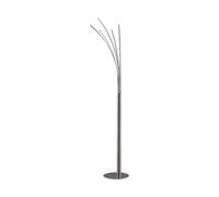 Lampadaire salon ampoules LED - Lindby - lampe sur pied - Aluminium - nickel mat blanc