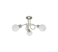 Lindby - Elaina 3 Plafonnier Nickel/Opal