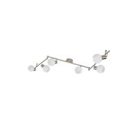 Lindby - Elaina 6 Plafonnier Nickel/Opal