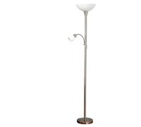 Lindby - Elaina Lampadaire Nickel/White