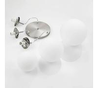 Lindby - Heleska 3 Round Suspension Opal/Nickel