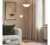 Lindby Lampadaire Elaina (Moderne) en Doré Métal e. a. pour Salon & Salle à manger (à 2 lampes, E27) lampe sur pied de salon lampadaire éclairage indirect
