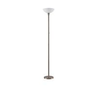 Lindby Lampadaire Ignacia (Moderne) en Gris Métal e. a. pour Salon & Salle à manger (1 lampe,à E27), lampe sur pied de salon lampadaire éclairage indirect