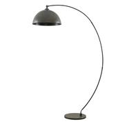 Lindby Lampadaire Jonera (Jeunes, étudiants) en Gris Métal e. a. pour Salon & Salle à manger (1 lampe,à E27) arqué lampadaire arc lampe sur pied de salon