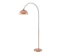 Lindby Lampadaire Lennart (Moderne) en Cuivre Métal e. a. pour Salon & Salle à manger (1 lampe,à E27), arqué lampadaire arc lampe