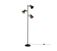 Lindby Lampadaire Lilly (Modern, Industriel) en Noir Métal e. a. pour Salon & Salle à manger (à 3 lampes, E14), Sur Pied, Lampe a de Sol