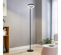 Lindby lampadaire sur pied LED intelligent Cilian, RGBW, CCT, ZigBee, Hue Cilian Lindby, dimmable, noir, Salon / Salle à manger, Métal, Moderne