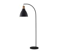 Lindby Lampadaire Trebale (Scandinave) en Noir Métal e. a. pour Salon & Salle à manger (1 lampe,à E27), Sur Pied, Lampe a de Sol