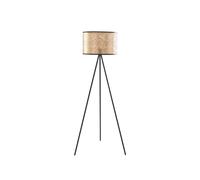 Lindby Lampadaire Yonah (Traditionnel) en Doré Textile e. a. pour Salon & Salle à manger (1 lampe,à E27), Sur Pied, Lampe a de Sol