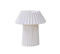 Lindby Lampe à poser Magali en Blanc Papier e. a. pour Salon & Salle manger (1 lampe,à E14),