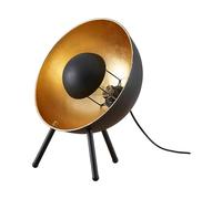 Lindby Lampe à poser Muriel (Moderne) en Noir Métal e. a. pour Salon & Salle manger (1 lampe,à E27),