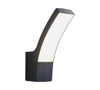 Lindby LED Applique Exterieur Ilvita (Moderne) en Noir Aluminium (1 lampe,à), Murale Luminaire Lampe Jardin Eclairage d’exterieur