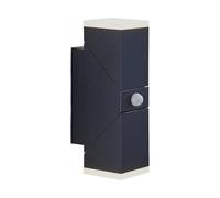 Applique extérieur LED avec capteur Sally Lindby, noir, Aluminium, Moderne, Applique Exterieur LED