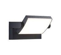 Lindby LED Applique Exterieur Sherin (Moderne) en Noir Aluminium (1 lampe,à), Murale Luminaire Lampe Jardin Eclairage d’exterieur