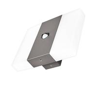 Lindby LED Applique extérieure Kumi (Moderne) en Gris Aluminium (1 lampe,à), pour mur extérieur/façade de maison terrasse und balcon