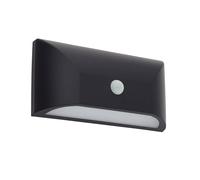 Lindby LED Applique extérieure Siana (Moderne) en Noir (1 lampe,à), pour mur extérieur/façade de maison terrasse und balcon