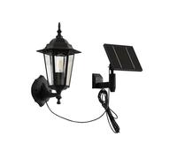Lindby LED Applique Murale Solaire Sayata (Moderne) en Noir Aluminium (1 lampe,à), Lampe Borne Lumineuse Exterieur Eclairage Jardin
