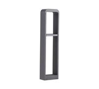Lindby LED Eclairage Exterieur Darko (Moderne) en Gris Aluminium (1 lampe,à), Luminaire Lampe Jardin Borne Lumineuse
