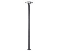 Lindby LED Lampadaire extérieur Keily (Moderne) en Noir Aluminium (à 2 lampes,), Candélabre luminaire d’extérieur