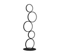 Lindby LED Lampadaire Jacek (Moderne) en Noir Métal e. a. pour Salon & Salle à manger (1 lampe,à), Sur Pied Lampe a de Sol