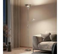 Lindby LED Lampadaire Josefin à intensité variable (Moderne) en Gris Métal e. a. pour Salon & Salle manger (à 2 lampes,), Sur Pied Lampe a de Sol