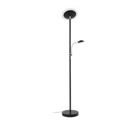 Lindby LED Lampadaire Malea à intensité variable (Moderne) en Noir Métal e. a. pour Salon & Salle manger (à 2 lampes,), Sur Pied Lampe a de Sol