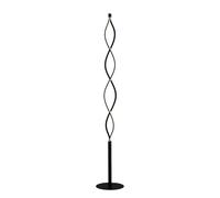 Lampadaire LED Welina Lindby, dimmable, noir, Salon / Salle à manger, Métal, Moderne, Lampadaire LED