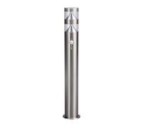 Lindby LED Luminaire extérieur Lanea (Moderne) en Gris Inox (1 lampe,à), Borne lumineuse luminaire pour socle