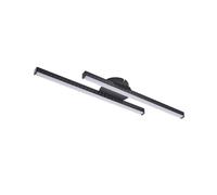 Lindby LED Plafonnier Aurendor (Moderne) en Noir Aluminium e. a. pour Salon & Salle à manger (à 2 lampes,), Eclairage Lampe Luminaire Plafond Eclerage